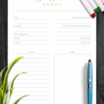 Download Printable Rating Stars Book Review Template PDF