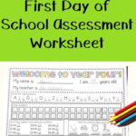 First Day Of School Assessment Worksheet Grade 4 This Worksheet Is A