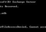 Fixed Exchange 2010 ESEUtil Failed With Jet Error 1032