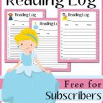 FREE Princess Themed Reading Log The Multi Taskin Mom Fun