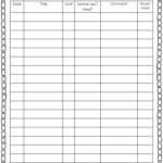 Free Printable Reading Logs For First Grade Danny s Blog