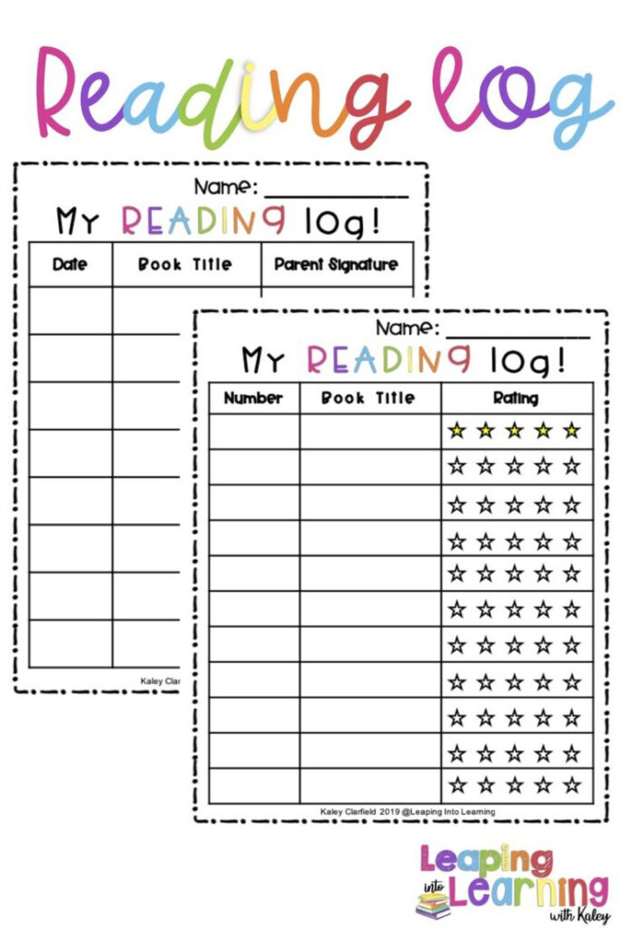  Free Reading Log Template How And WHY I Use Reading Logs Reading 