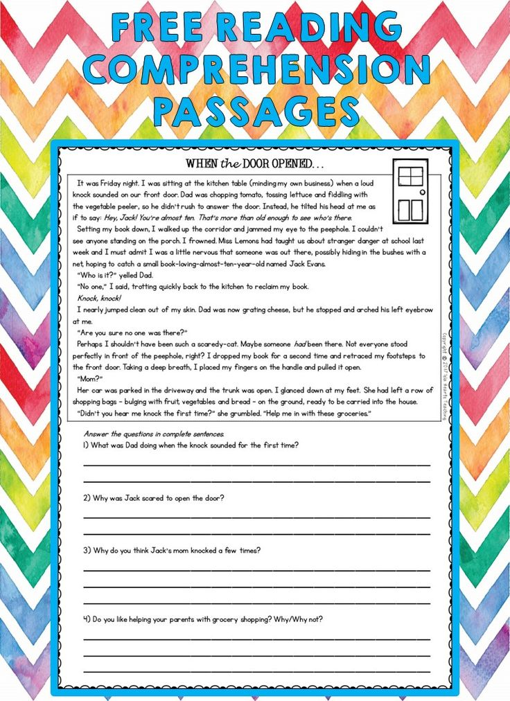 Free Reading Passages Third Grade Reading Third Grade Reading 