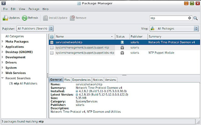 Fun With Oracle Solaris 11 3 SunOS 5 11 On 64 bit Intel X86 SNMP NTP 