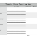 Home Reading Log By Msprince Ninja Plans