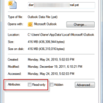 How To Find Out If A File Is Marked Read only Outlook Tips