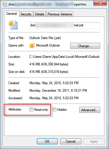 How To Find Out If A File Is Marked Read only Outlook Tips