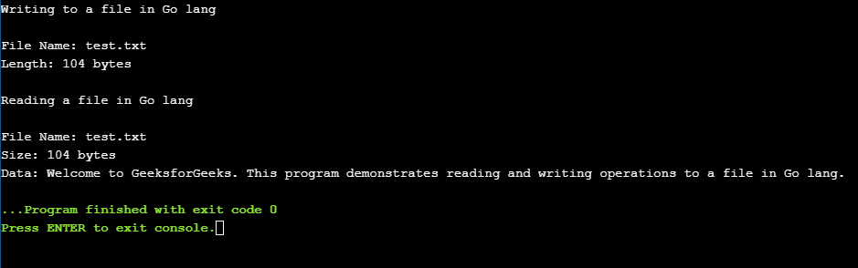 How To Read And Write The Files In Golang GeeksforGeeks