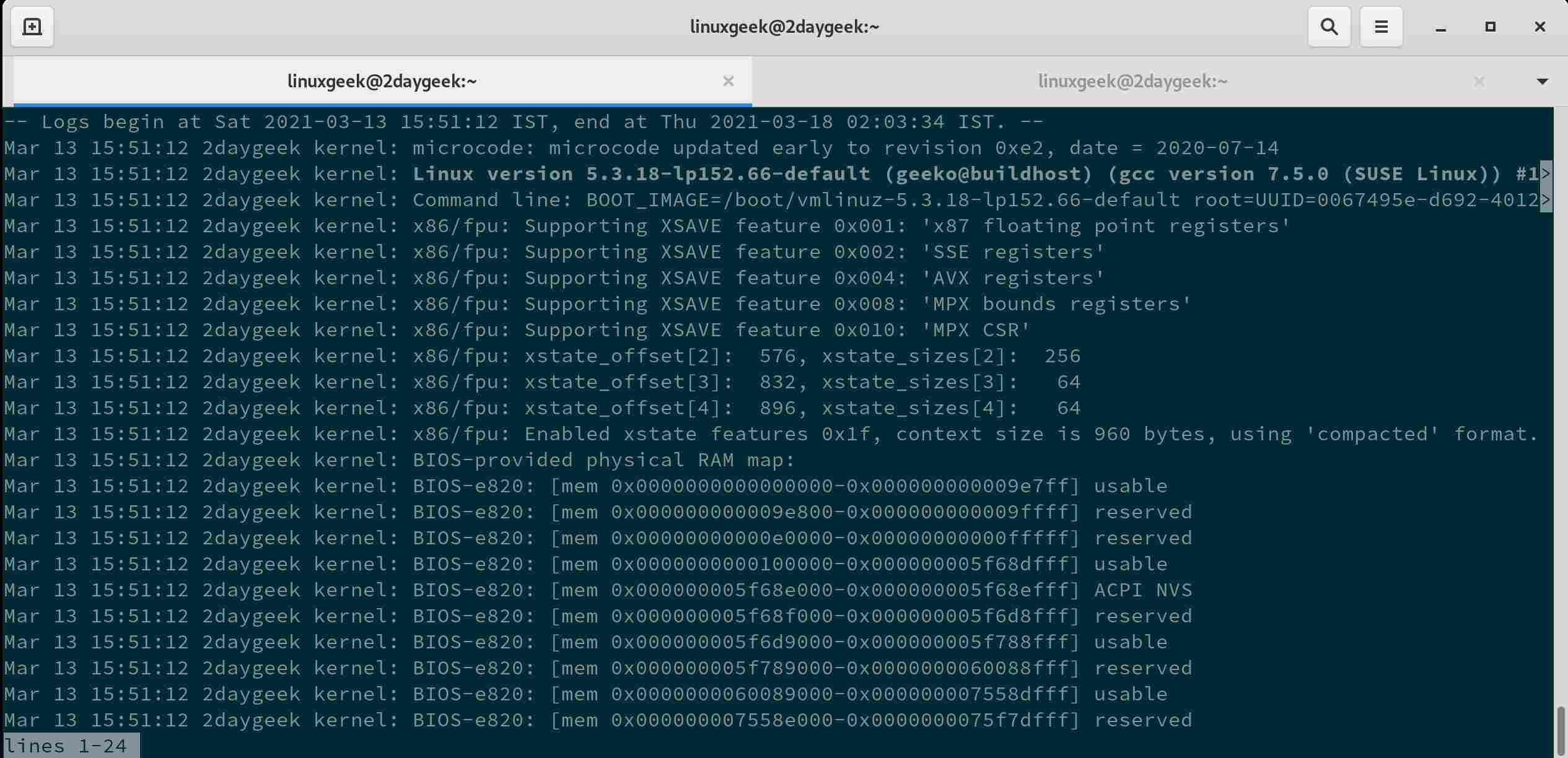 Journalctl read linux system logs 2 2DayGeek