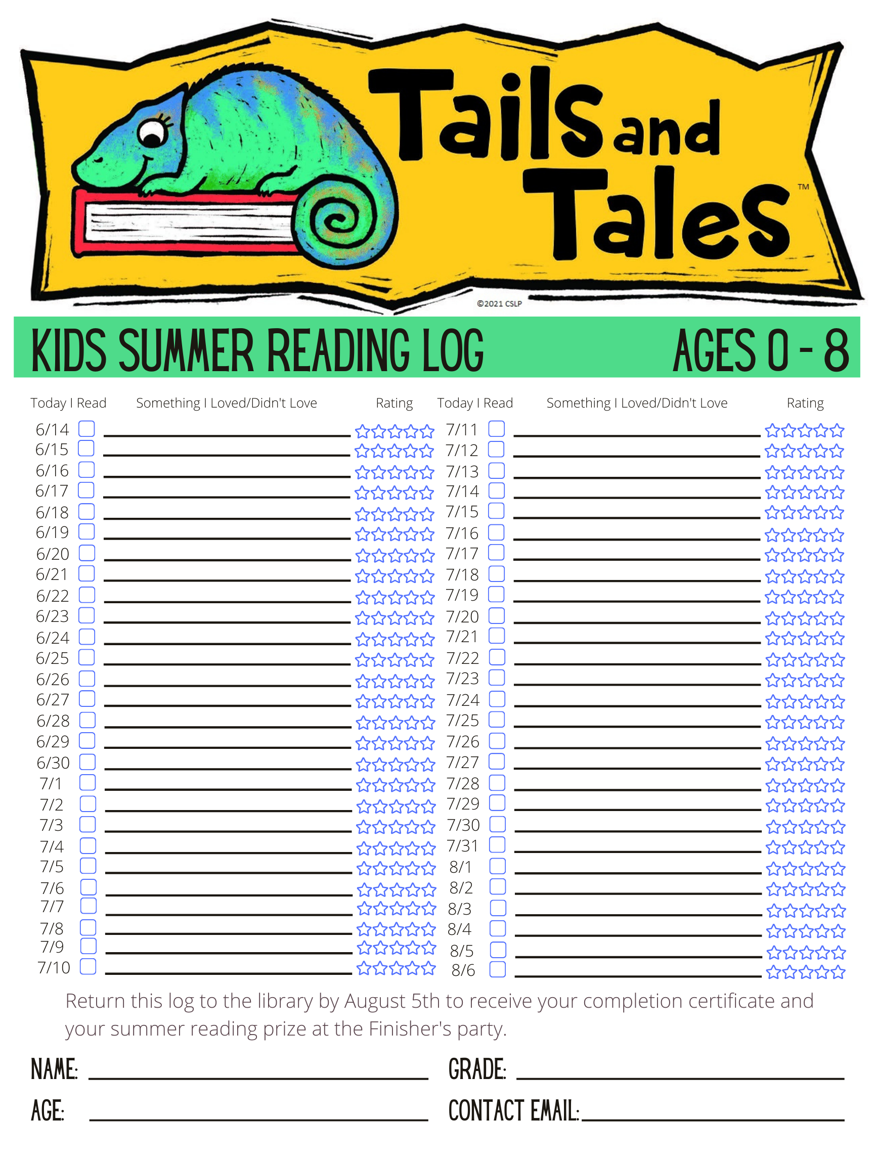 Kids Summer Reading 2021 Lewes