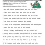 Let s Separate Things Comma Worksheet Punctuation Worksheets