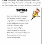 Metaphor And Simile Search Worksheets 99Worksheets