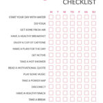 My At Home Self Care Routine FREE Printable Self Care Checklist