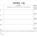 NEW 147 FIRST GRADE PRINTABLE READING LOG Firstgrade Worksheet