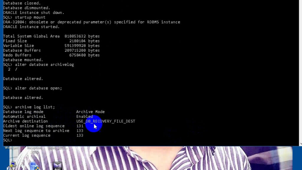 Oracle Database 11g 12c DBA Tutorials How To Enable Archive Log Mode 