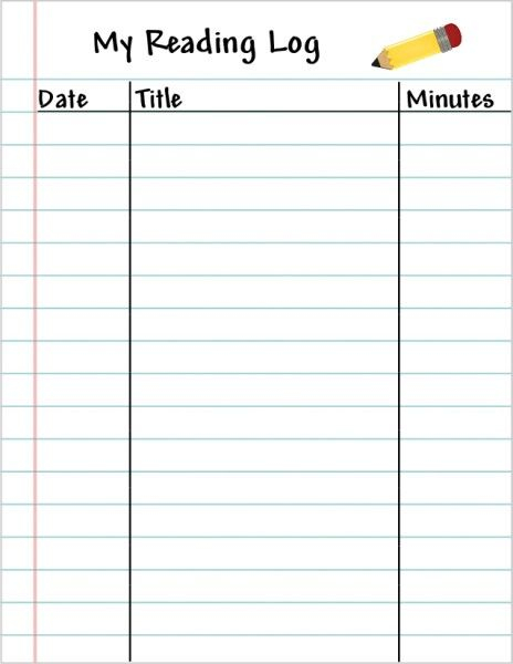 Printable Reading Log Reading Log Reading Classroom Reading Log 