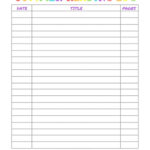 Printable Summer Reading Log For Kids Kids Summer Reading Summer