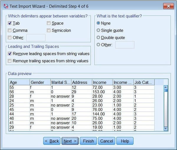 Reading Data From Text File In SPSS UrgentHomework