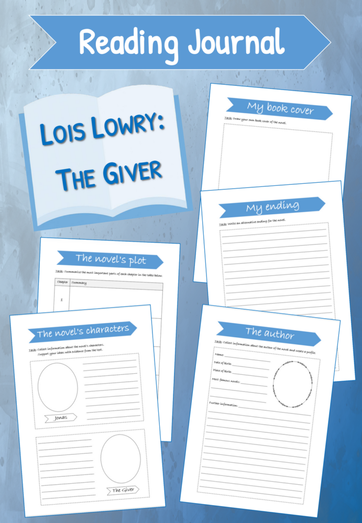 Reading Journal Lois Lowry The Giver big Version 