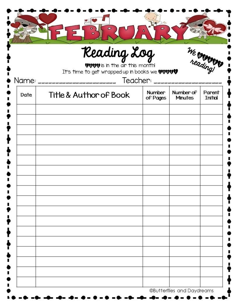 Reading Logs With Date Monthly Ten Free Printable Calendar 2020 2021