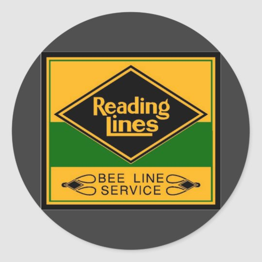 Reading Railroad Bee Line Service Classic Round Sticker Zazzle co uk