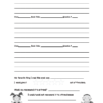 Reading Response Journal Prompts 4th Grade Reading Response Journal