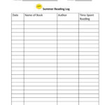 Reading Worksheets Reading Logs Reading Log Printable Reading Logs