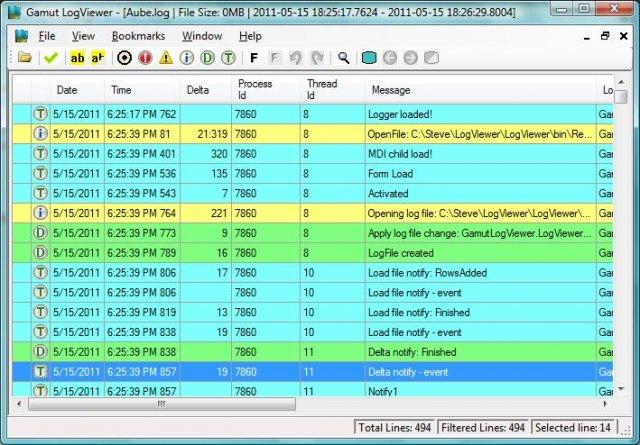 Screenshot Review Downloads Of Freeware Free Log File Viewer Log4Net 