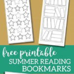 Summer Reading Log Bookmark Printable Tracker Paper Trail Design