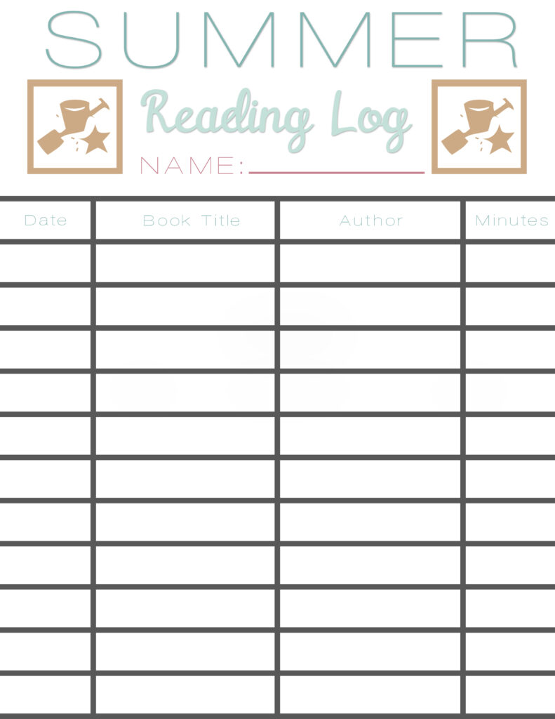 Summer Reading Log Earn Free Books Sarah Halstead