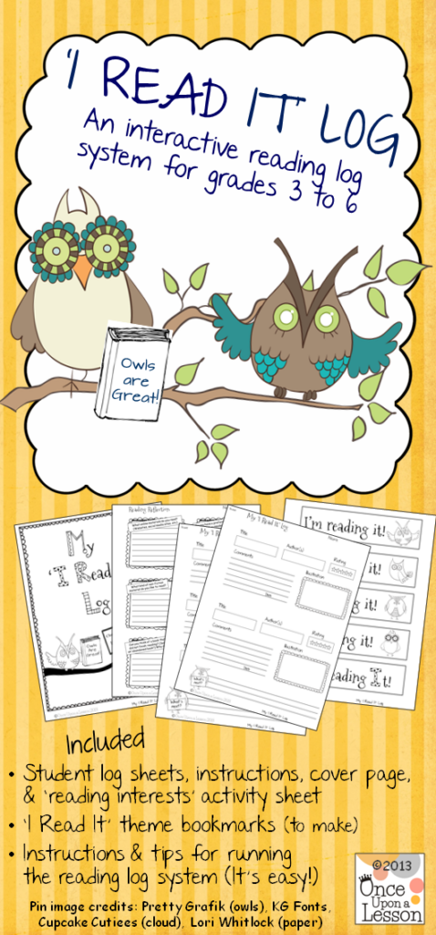 Use This Reading Log With Grades 3 To 6 It s A Fun And Very Effective 