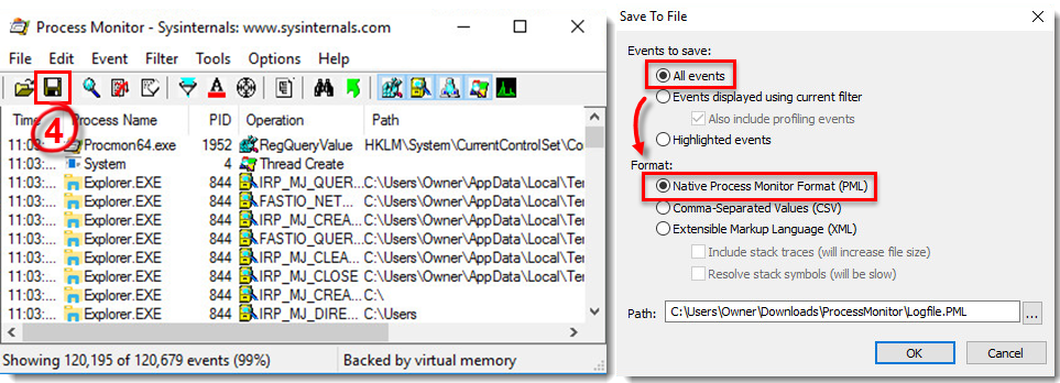 Using Process Monitor To Create Log Files Kennisbank Diagnostics 