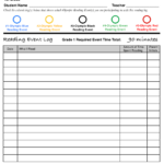 1st Grade Reading Olympics Event Log Template Download Printable PDF