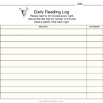 47 Printable Reading Log Templates For Kids Middle School Adults