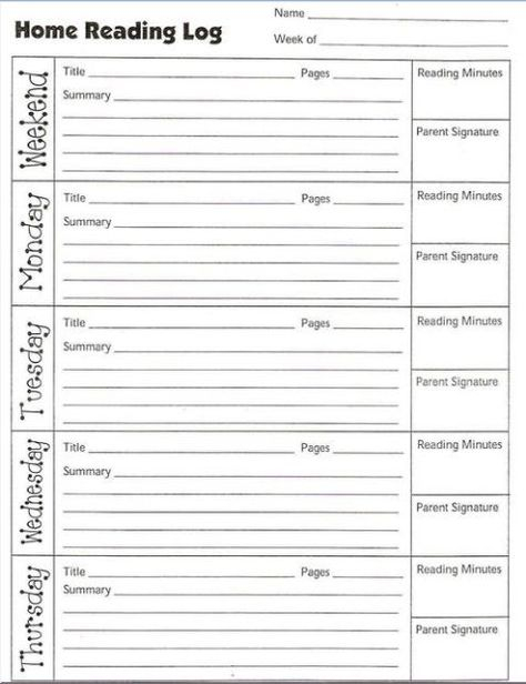 4th Grade Reading Log For My Cassroom Reading Lessons 6th Grade 