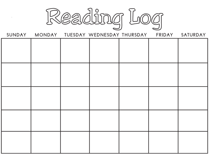 8 Free Reading Log Templates To Keep Your Reading Logs