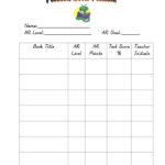 Accelerated Reader Worksheets Have Fun Teaching