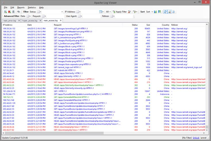 Apache Logs Viewer Analyze View Apache IIS nginx Log Files In 2020 