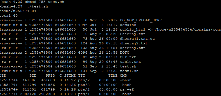 Basic Shell Programming In Unix DOTC Mdb