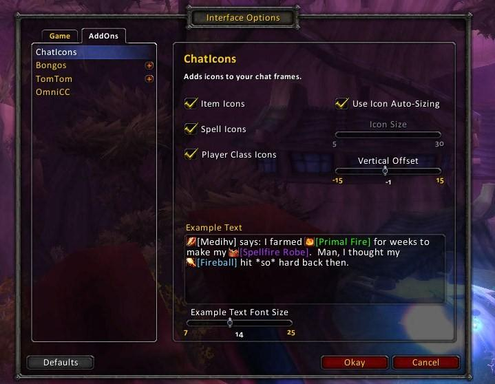 ChatIcons Discontinued And Outdated Mods World Of Warcraft AddOns