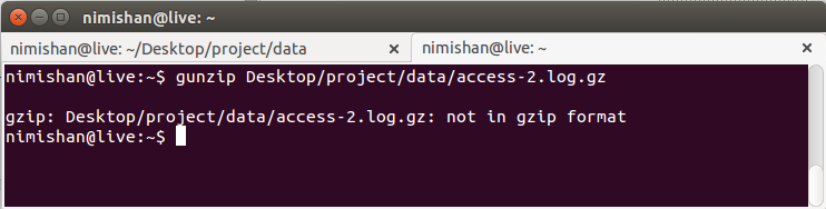 Command Line gzip File log gz Not In Gzip Format Error Ask Ubuntu