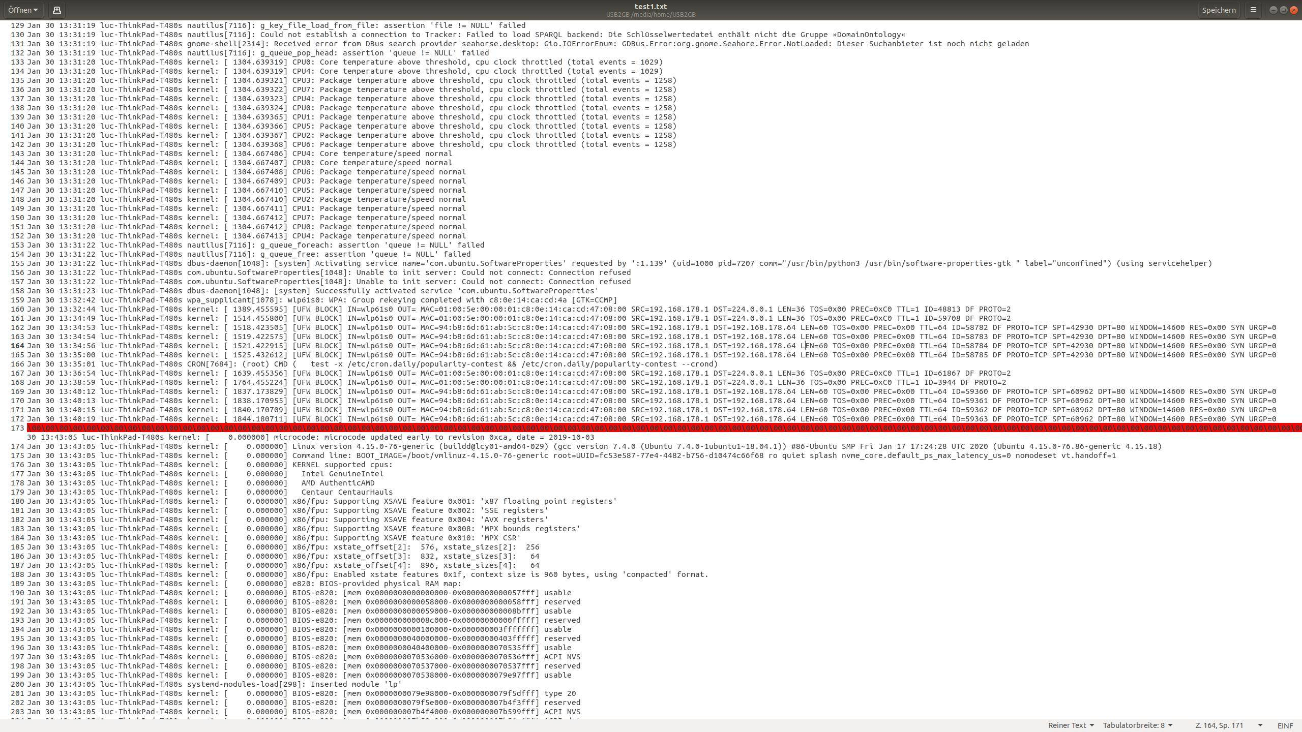 Crash Line Of Red Zeros In File var log syslog Ask Ubuntu