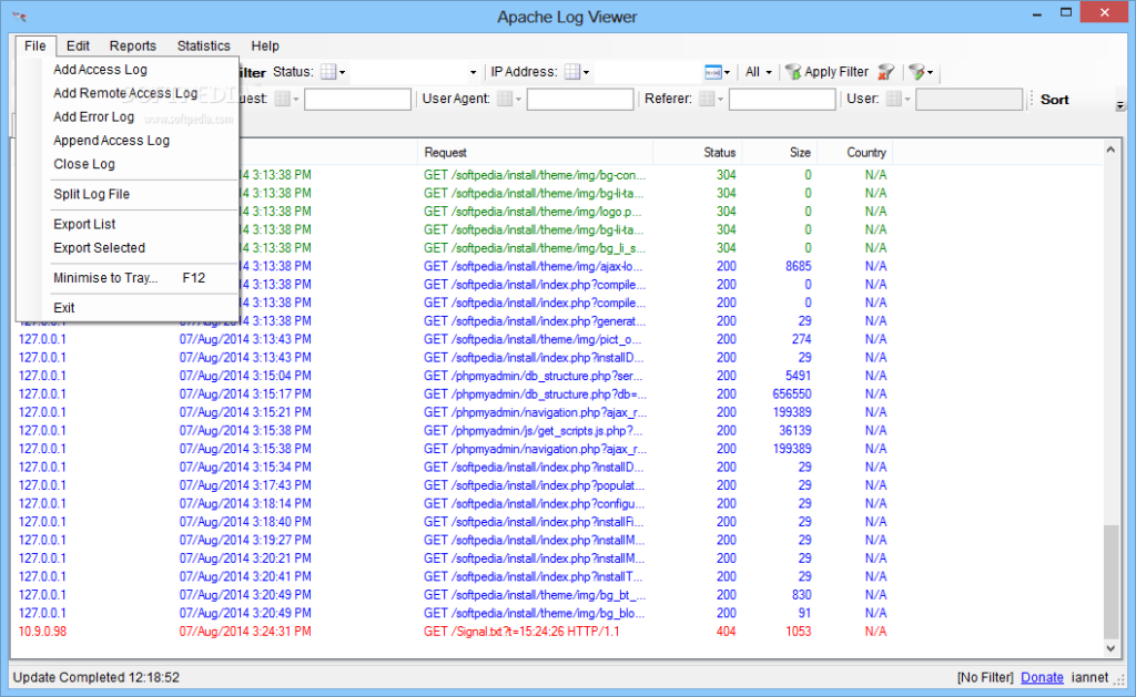 Download Apache Log Viewer 5 52