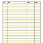 Download Reading Log Template 20 Reading Log Printable Reading Log