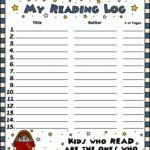 Free Printable Reading Logs For Teachers And Parents For Students And Kids