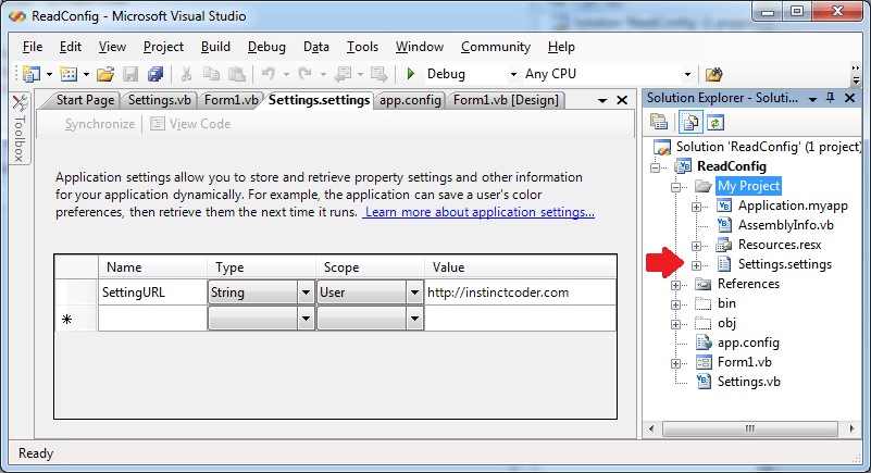How To Read App config File In VB Instinct Coder