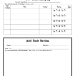 K 2nd Grade Reading Log Template 40 Book Challenge Download Printable