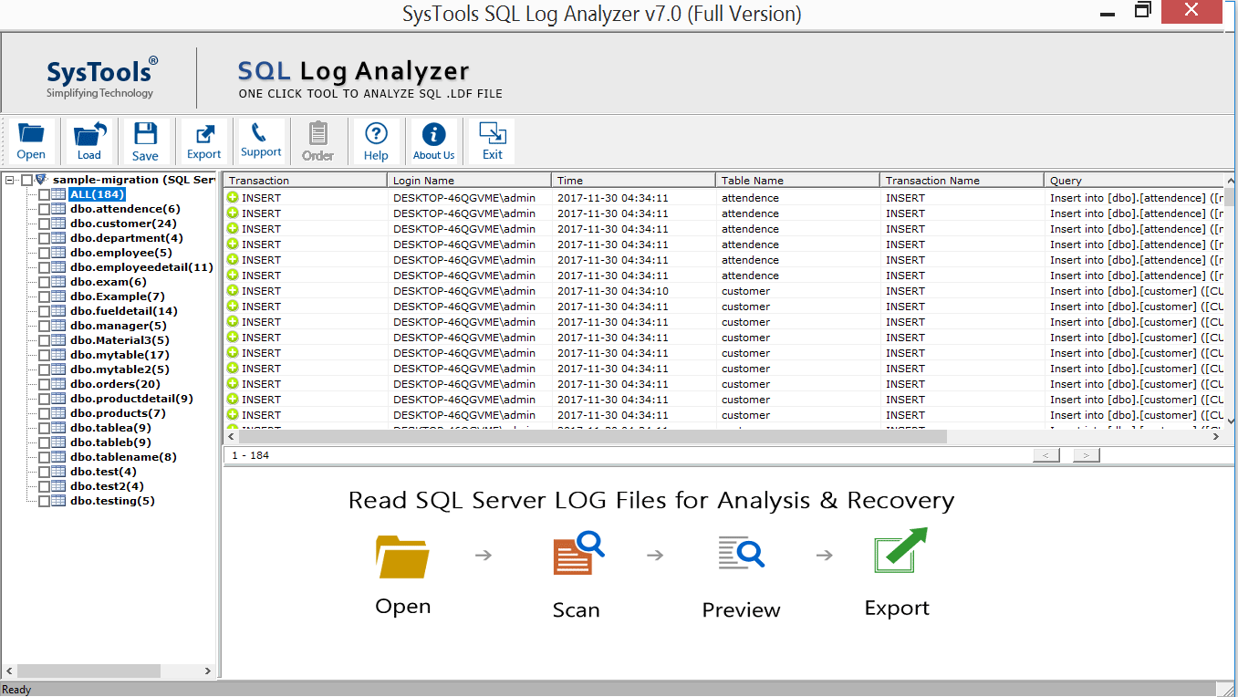 LDF Viewer Tool SQL Log Analyzer To Read Examine SQL LDF File
