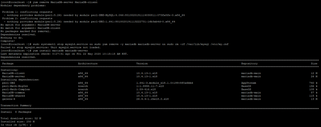  LINUX Centos8 MariaDB The Log File var log mariadb mariadb log 