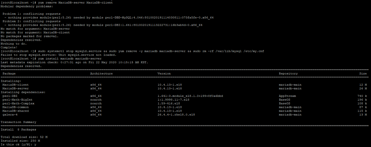  LINUX Centos8 MariaDB The Log File var log mariadb mariadb log 